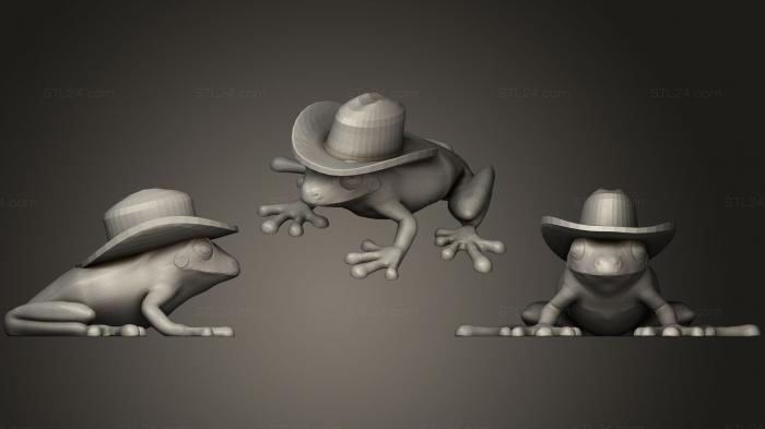 Animal figurines (Cowfrog, STKJ_0850) 3D models for cnc